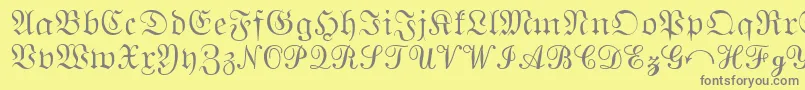 MathematicalPi2 Font – Gray Fonts on Yellow Background