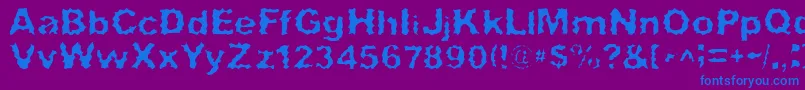 SurfPunx Font – Blue Fonts on Purple Background