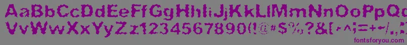 SurfPunx Font – Purple Fonts on Gray Background