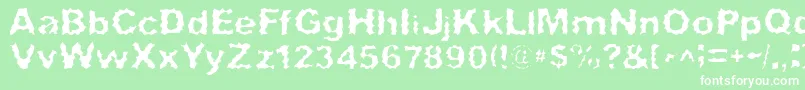 SurfPunx Font – White Fonts on Green Background