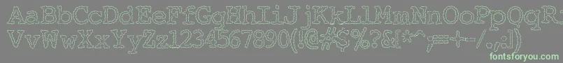 Elecha ffy Font – Green Fonts on Gray Background