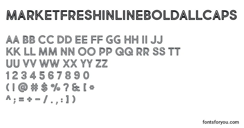 MarketFreshInlineBoldAllCaps Font – alphabet, numbers, special characters
