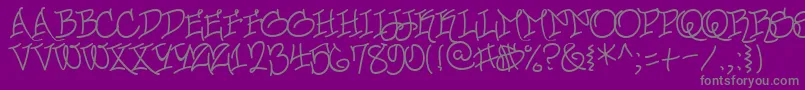 fuente UrbanScrawlButtah – Fuentes Grises Sobre Fondo Morado