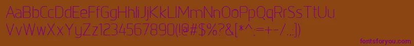 NorpethBook Font – Purple Fonts on Brown Background