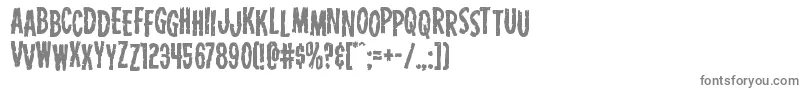 Carnivalcorpsestag Font – Gray Fonts on White Background