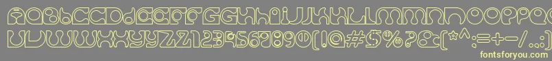 SolangeSeethrough Font – Yellow Fonts on Gray Background