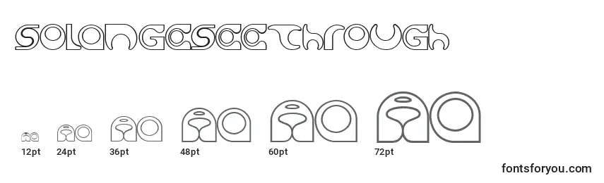 Größen der Schriftart SolangeSeethrough