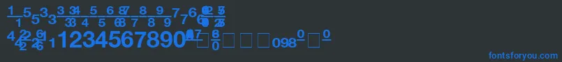 fuente ContextFractionsSsiFractionsBold – Fuentes Azules Sobre Fondo Negro