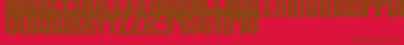 More about Breaksteel Font Breaksteel Font – Brown Fonts on Red Background