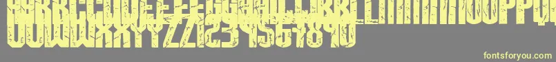 Breaksteel Font – Yellow Fonts on Gray Background