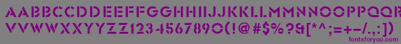 Glasten Font – Purple Fonts on Gray Background