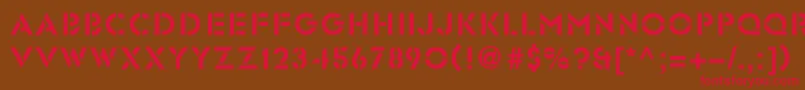Glasten Font – Red Fonts on Brown Background