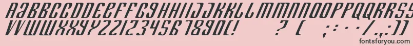 Department Font – Black Fonts on Pink Background