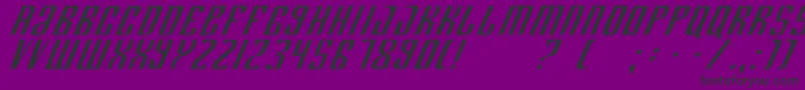 Department Font – Black Fonts on Purple Background