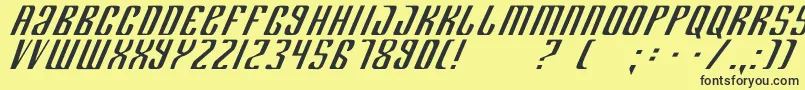 Department Font – Black Fonts on Yellow Background