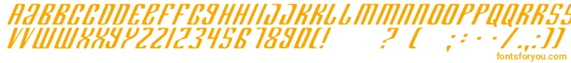 Department Font – Orange Fonts on White Background