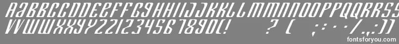Department Font – White Fonts on Gray Background