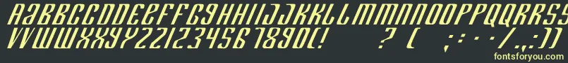 Department Font – Yellow Fonts on Black Background