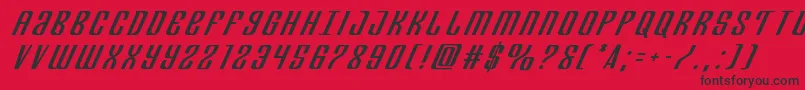 Departmenthtitleital Font – Black Fonts on Red Background