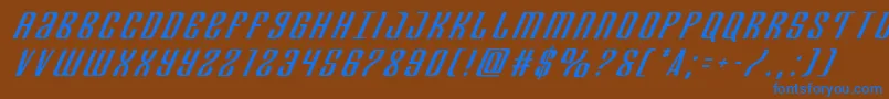 Departmenthtitleital Font – Blue Fonts on Brown Background