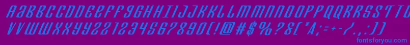 Departmenthtitleital Font – Blue Fonts on Purple Background