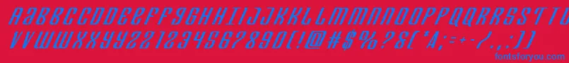 Departmenthtitleital Font – Blue Fonts on Red Background