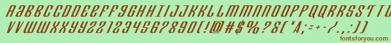 Departmenthtitleital Font – Brown Fonts on Green Background