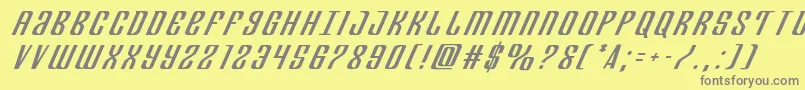 Departmenthtitleital Font – Gray Fonts on Yellow Background