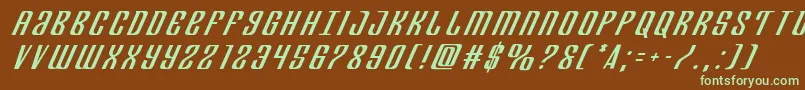 Departmenthtitleital Font – Green Fonts on Brown Background