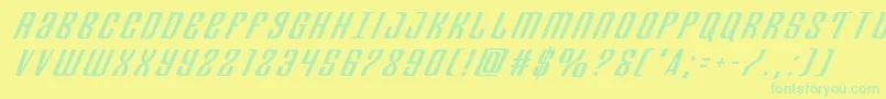 Departmenthtitleital Font – Green Fonts on Yellow Background