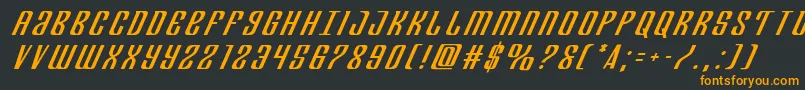 Departmenthtitleital Font – Orange Fonts on Black Background