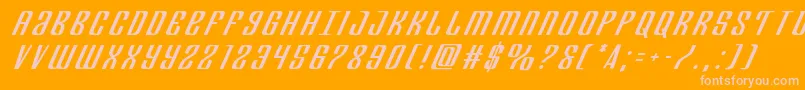 Departmenthtitleital Font – Pink Fonts on Orange Background