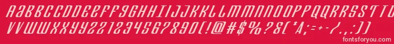 Departmenthtitleital Font – Pink Fonts on Red Background