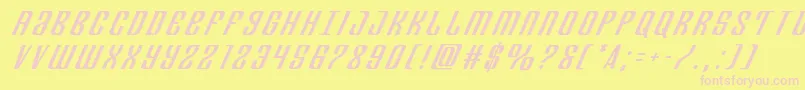Departmenthtitleital Font – Pink Fonts on Yellow Background
