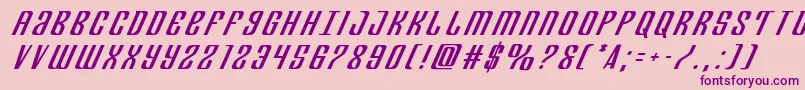Departmenthtitleital Font – Purple Fonts on Pink Background