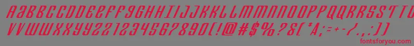 Departmenthtitleital Font – Red Fonts on Gray Background