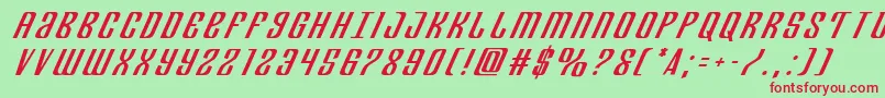 Departmenthtitleital Font – Red Fonts on Green Background