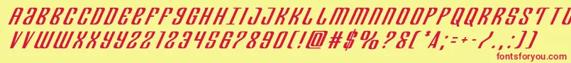 Departmenthtitleital Font – Red Fonts on Yellow Background