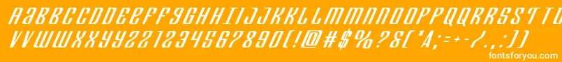 Departmenthtitleital Font – White Fonts on Orange Background