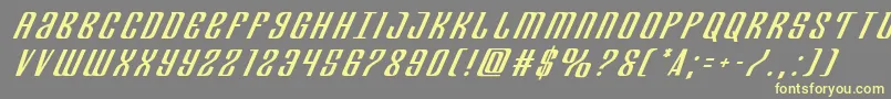 Departmenthtitleital Font – Yellow Fonts on Gray Background