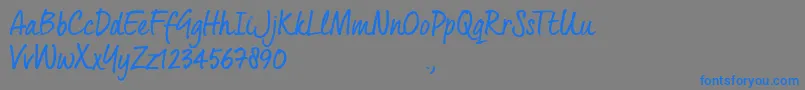 QuintusRTrial Font – Blue Fonts on Gray Background
