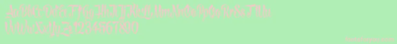 LovelymadnessDemoversion Font – Pink Fonts on Green Background