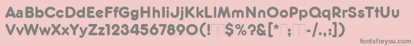 FrankfurterMediumPlain Font – Gray Fonts on Pink Background