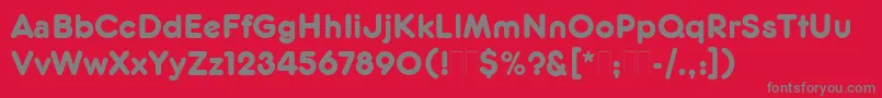 FrankfurterMediumPlain Font – Gray Fonts on Red Background