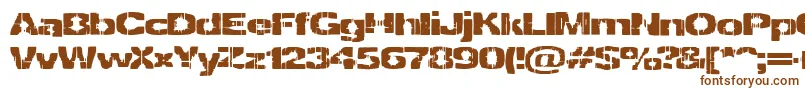 Decrepit Font – Brown Fonts on White Background