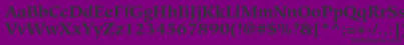 HiroshigestdBold Font – Black Fonts on Purple Background