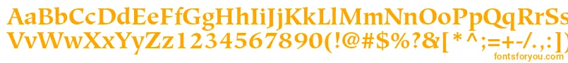 HiroshigestdBold Font – Orange Fonts on White Background