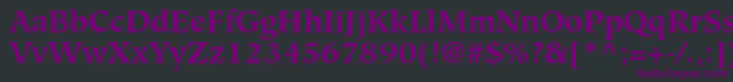 HiroshigestdBold Font – Purple Fonts on Black Background