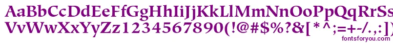 HiroshigestdBold Font – Purple Fonts on White Background