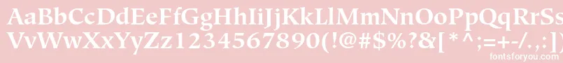 HiroshigestdBold Font – White Fonts on Pink Background